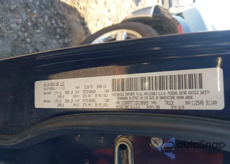 2016 Ram 1500 Longhorn Limited z USA, uszkodzony, nr VIN 1C6RR7PT1GS190905